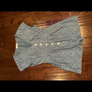 Precious blue floral romper!